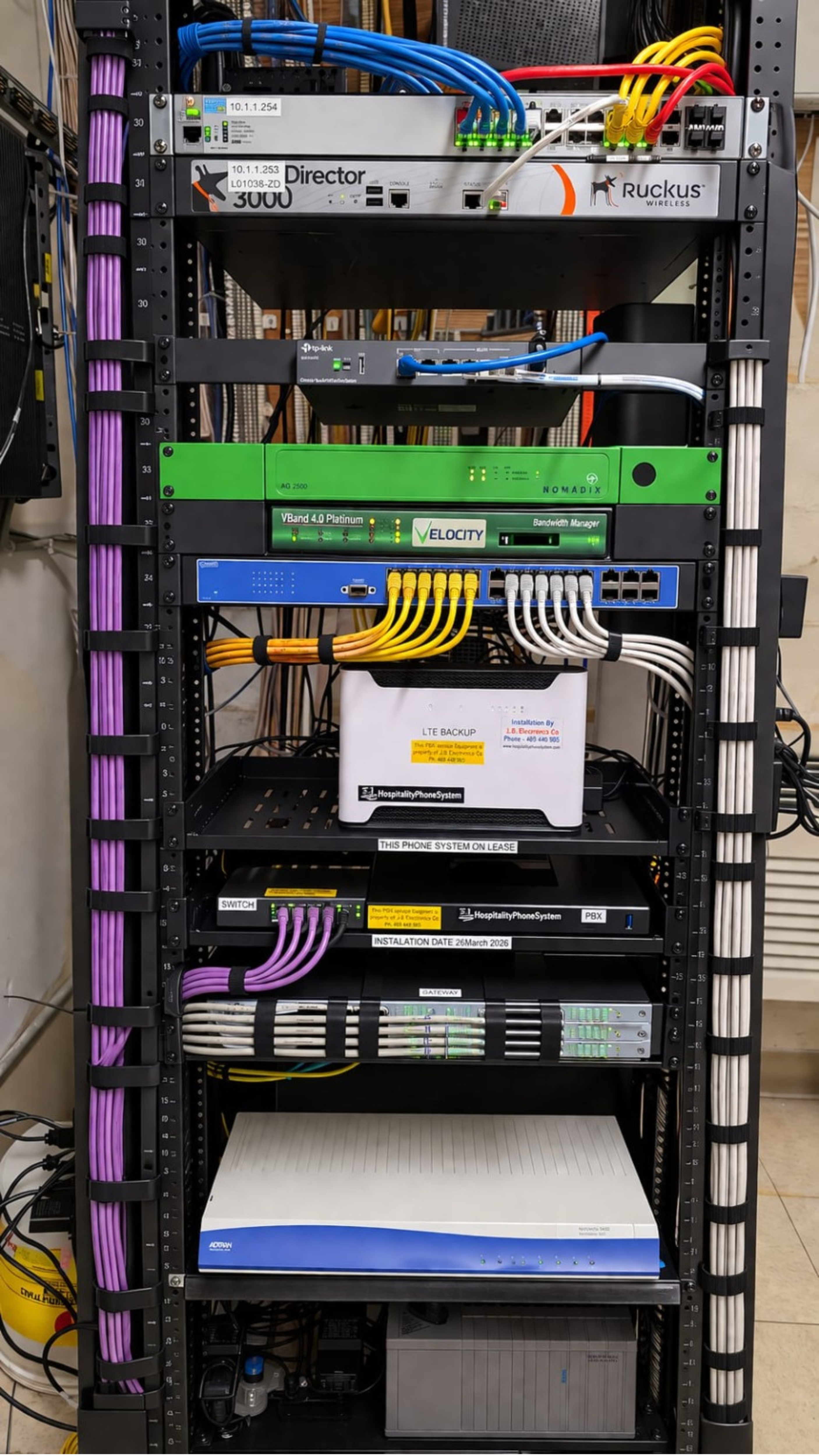 Hospitality VoIP Installation
